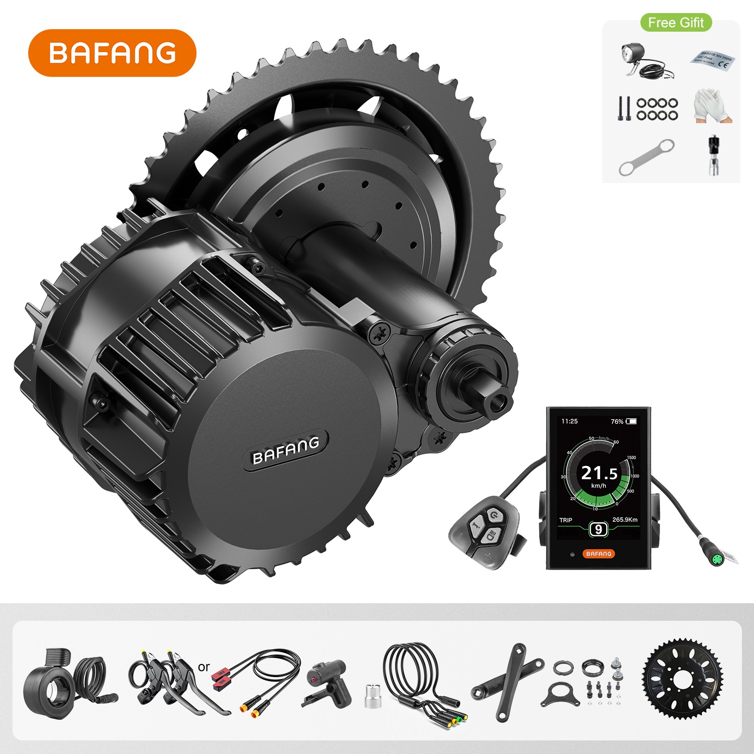Bafang Bbshd 1000W Conversion Kit - Bafang UART 48 فولت/52 فولت 1000