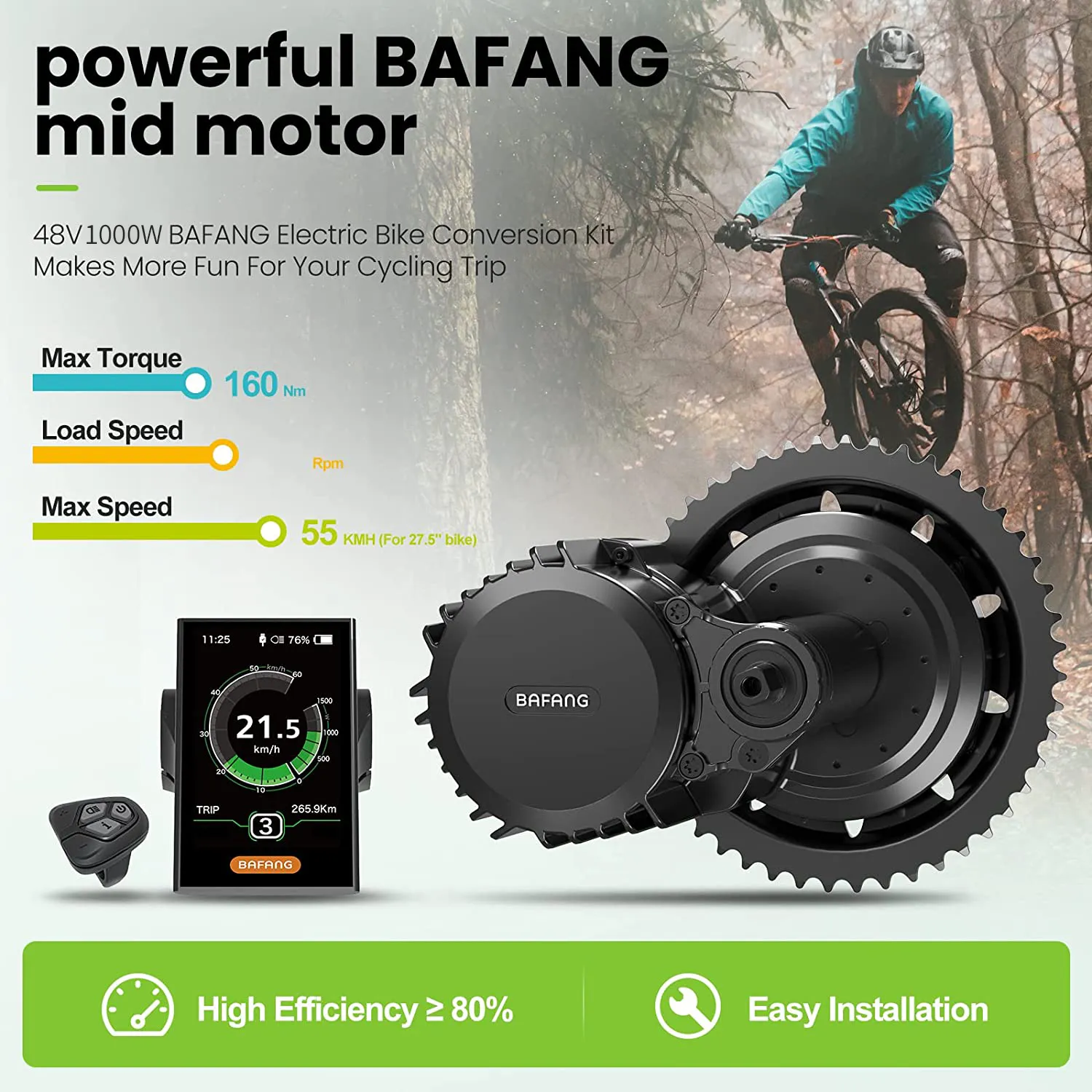 Bafang M615 MM G320.1000 UART  - مراجعة Bafang Bbshd 1000W Conversion Kit وسعره