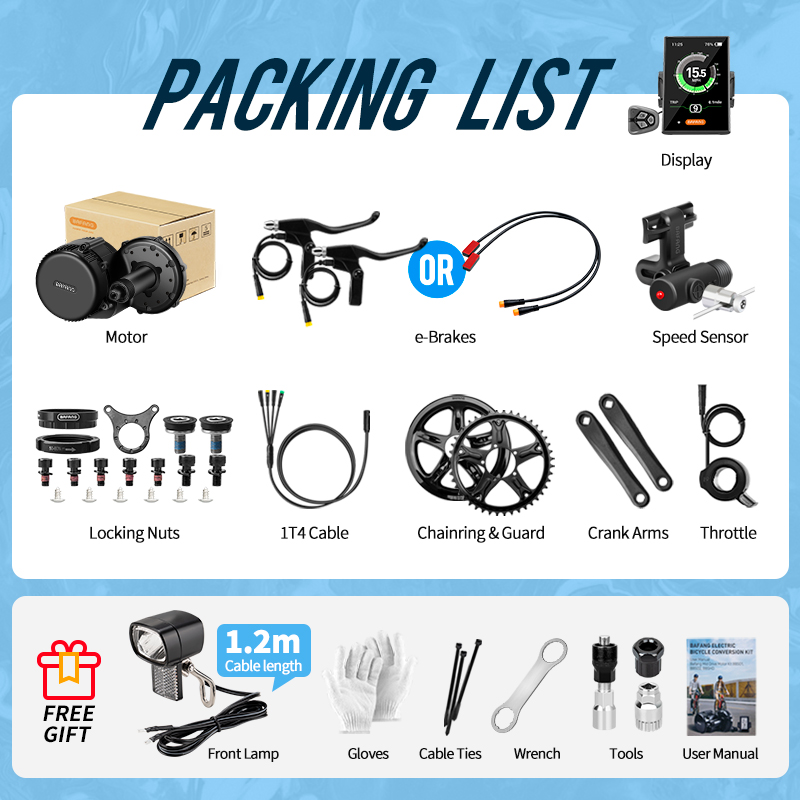 Bafang UART منتصف محرك المحرك  - مراجعة Bafang Bbs02B 48V 750W Mid Drive Kit وسعره
